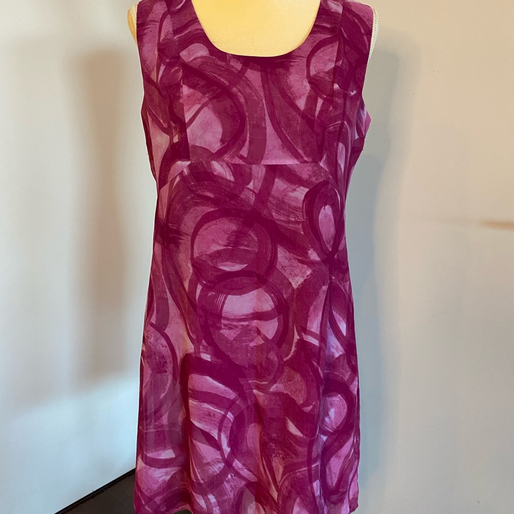 Simply Vera | Vera Wang hot pink chiffon dress - Picture 5 of 12